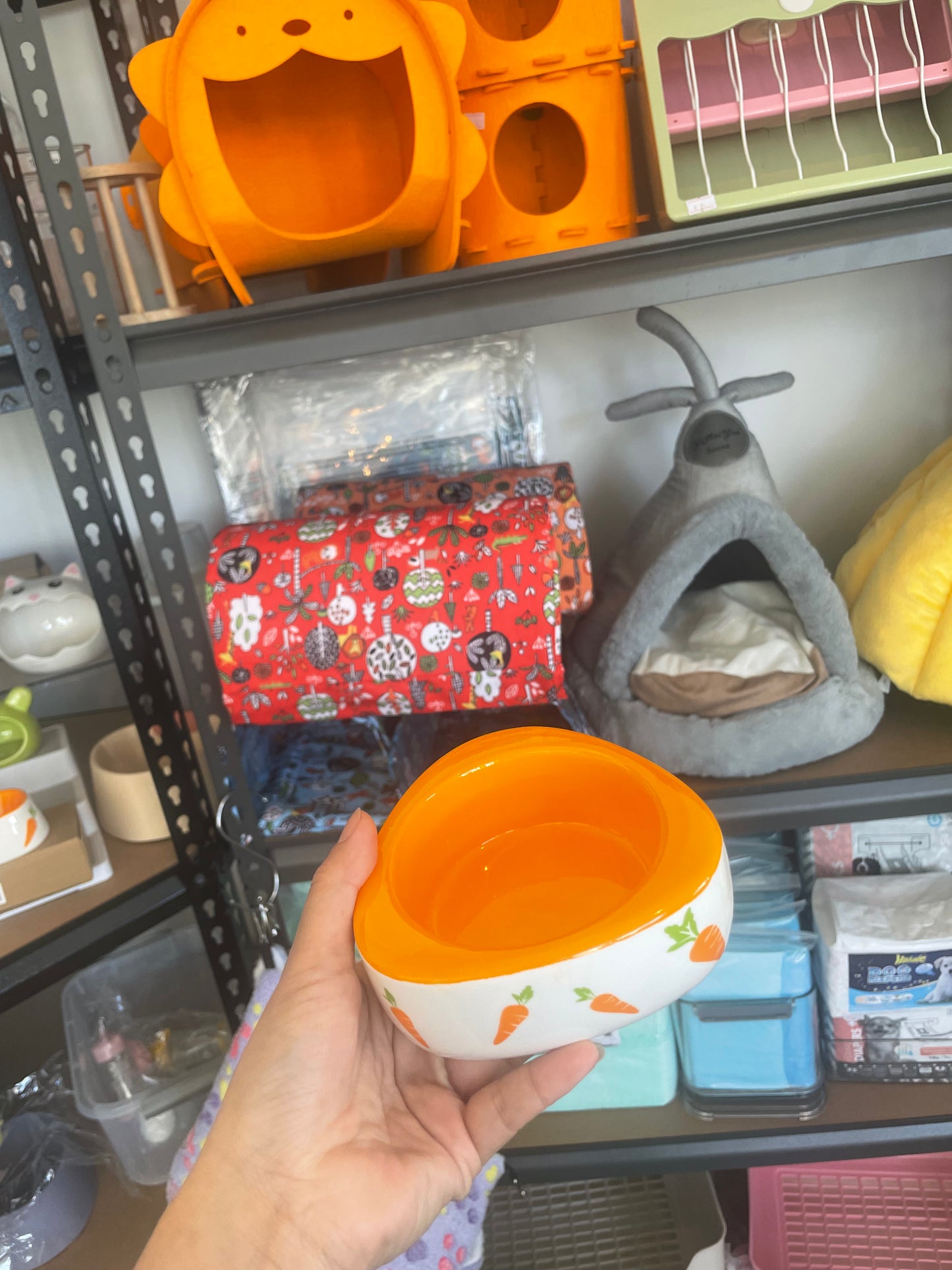 Guinea pig and bunny pellet bowl